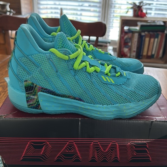 Adidas Dame 7 “Jamfest” Basketball Sneakers - Men’s Size 8 - Picture 2 of 8
